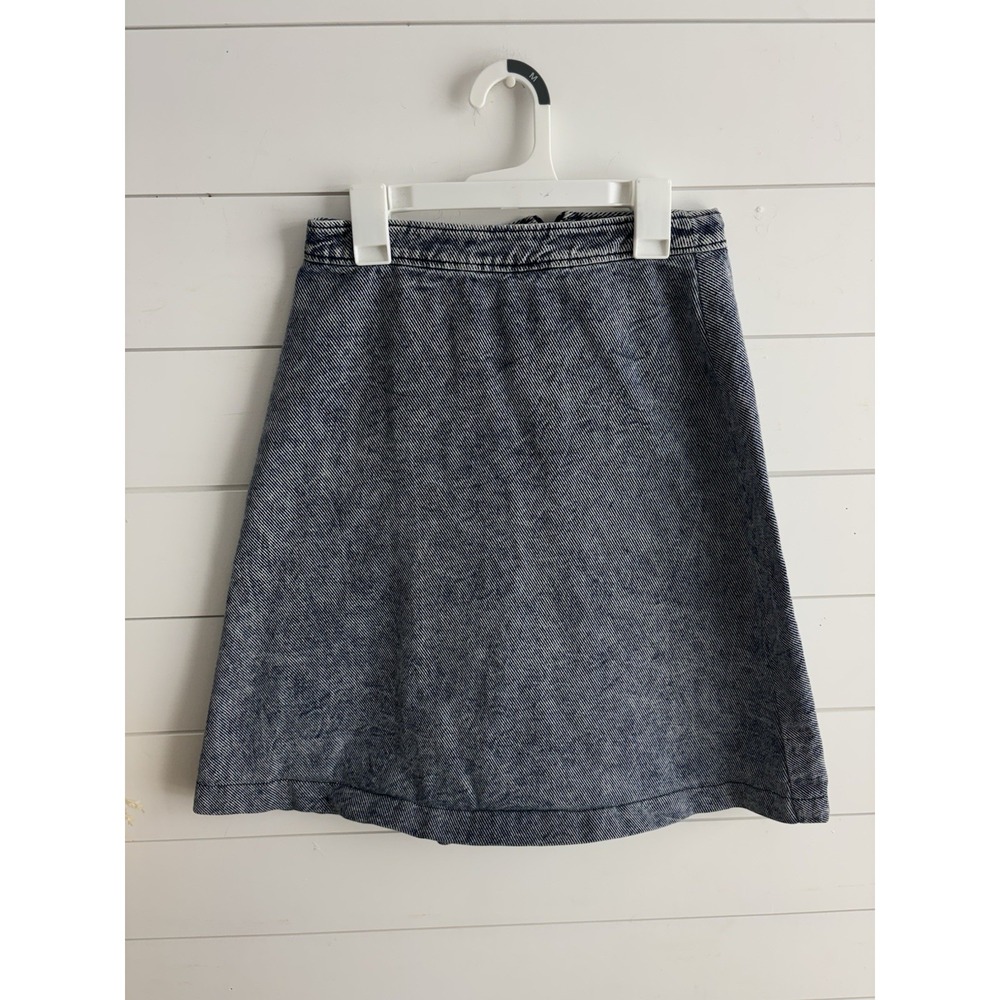 Junee Denim‎ Acid Wash Skirt Size Xs 100% Cotton 0657